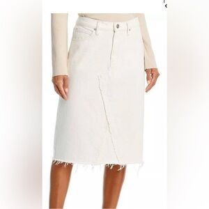 Frame Denim Off-White  size 24 NWT Midi Skirt